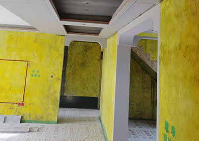 綠色家園T8號樓，210平米歐式風(fēng)格，木工施工完畢現(xiàn)場